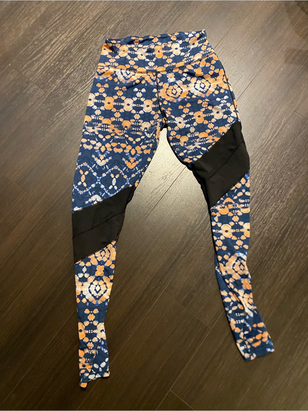 Hot Kiss Blue Medium Multicolor Leggings